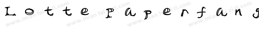 Lotte Paperfang字体转换